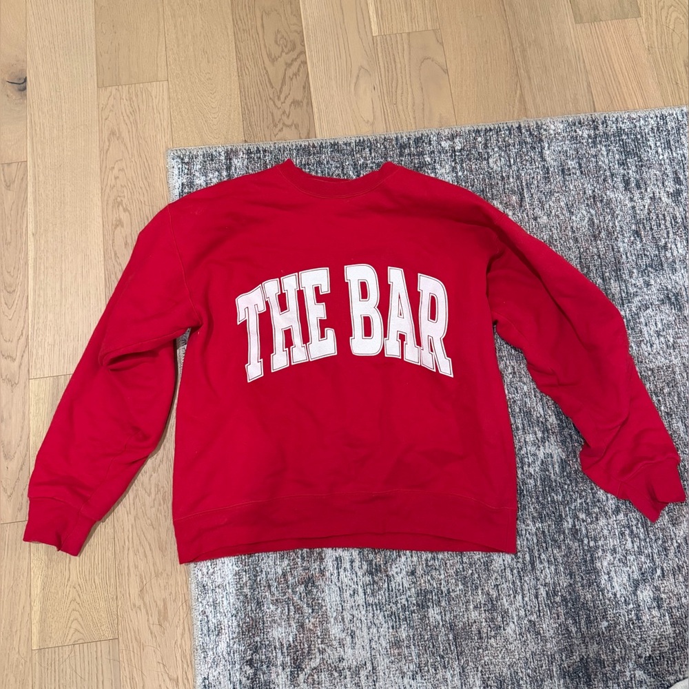 The Bar Red Crewneck Sweatshirt